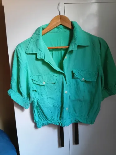 Blusa verde agua
