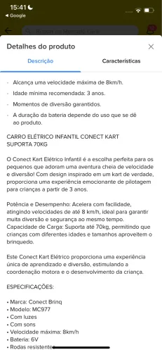 Carro infantil 