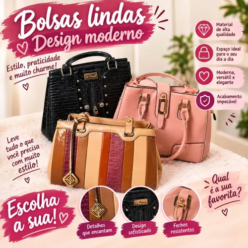 LINDAS BOLSA FEMININA