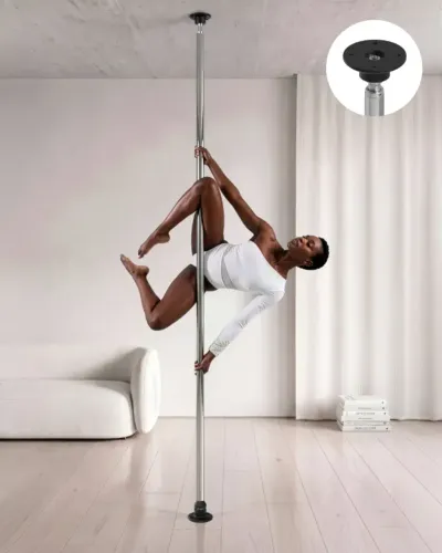 Barra De Pole Dance Removível Inox - Instalação Por Cima