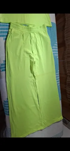 Conjunto de algodão verde florescente tamanho 44