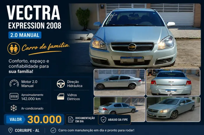 Chevrolet Vectra Expression 2.0 MPFI Flexpower MEC 2008
