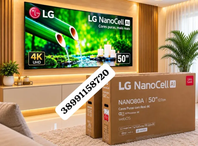 Smart TV LG 50 4k nanocell Nova Lacrada com NF e Garantia...