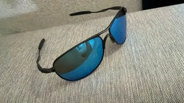 Óculos oakley croshair original espelhado azul