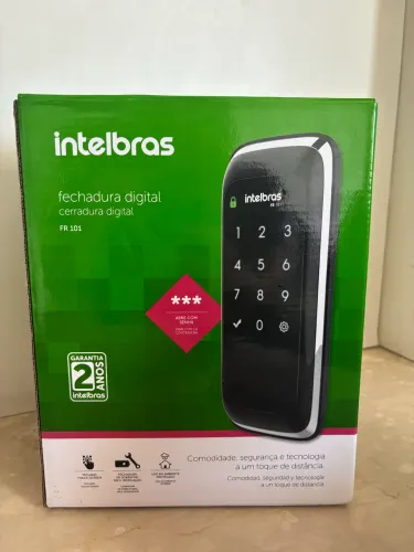 Fechadura digital Intelbras nova na caixa
