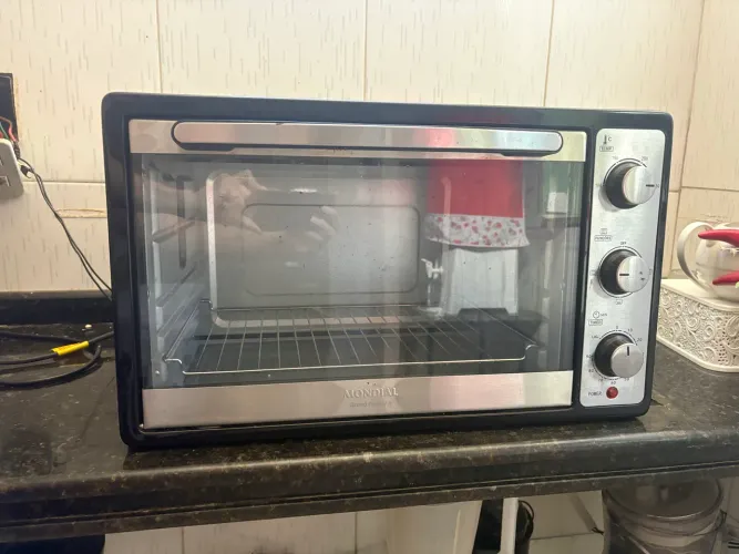 Forno Elétrico 52L Grand Family II Mondial Preto/Inox 1800W - FR-52