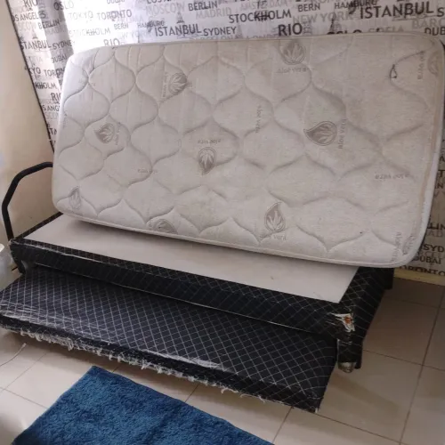 Bicama Box Solteiro Plumatex com Molas (Melhor que as novas de R$ 300)