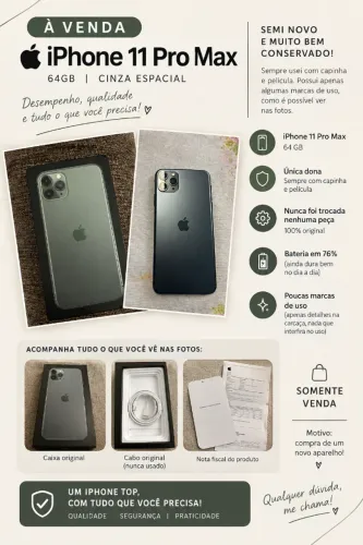 Venda de iPhone 11 Pro Max