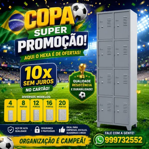 Roupeiro pra vestiários 4 8 12 16 20 portas novos pronta entrega