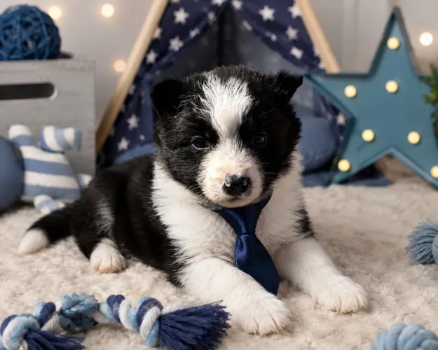 Lindíssimo border collie macho 50 dias
