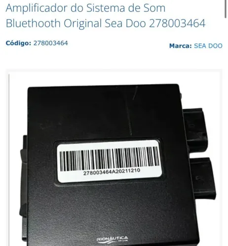 Amplificador do sistema de som ORIGINAL NUNCA USADO!!