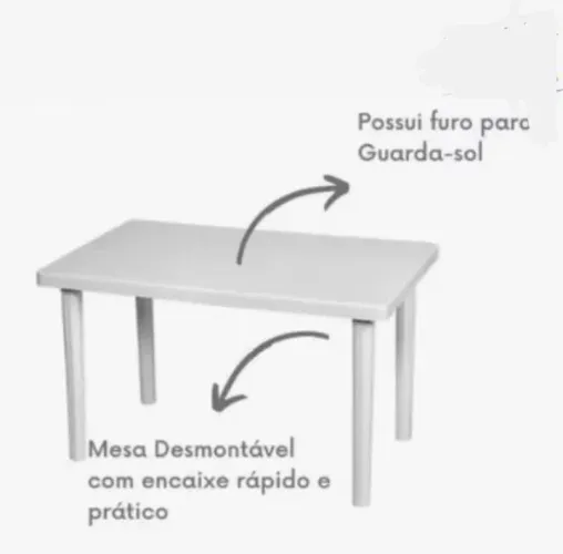Mesa com 4 cadeiras