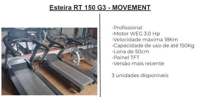 Esteira RT 150 G3 - MOVEMENT