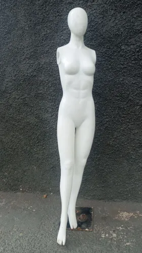 Manequim de plástico.