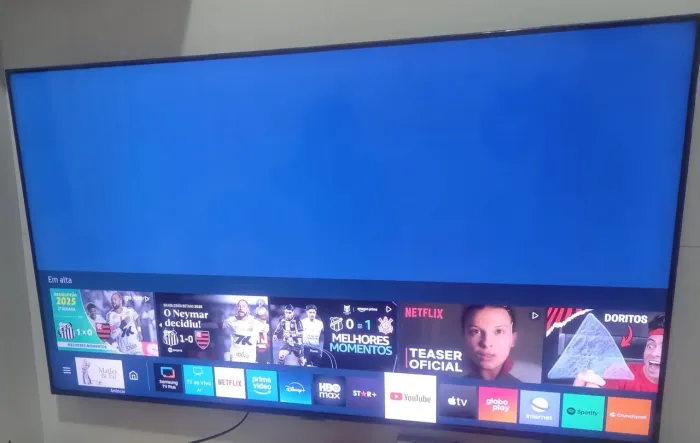 smart tv grande impecável samsung top 50 4k. aceito cartão e faço entrega