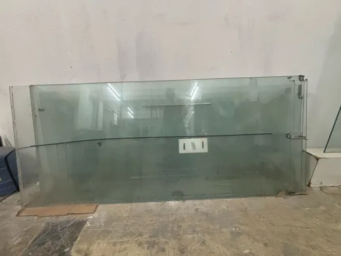 4 Vidros Temperados Para Vitrine 2,30 X 1.00 - Vitrine Fachada Divisória - 8mm