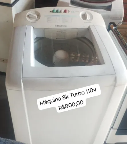 Máquina de Lavar 8k Turbo (só venda)