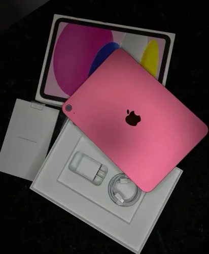 Ipad 10 rosa semi novo sem detalhes 