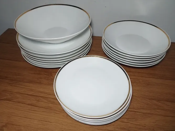 Jogo de jantar porcelana schmidt Ivory China 19 peças 