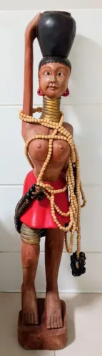 Africa Mulher Tribo Peça Decorativa de Bali