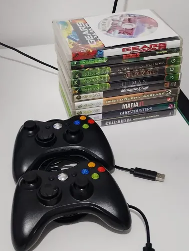 Controles e jogos de Xbox 360 desbloqueado