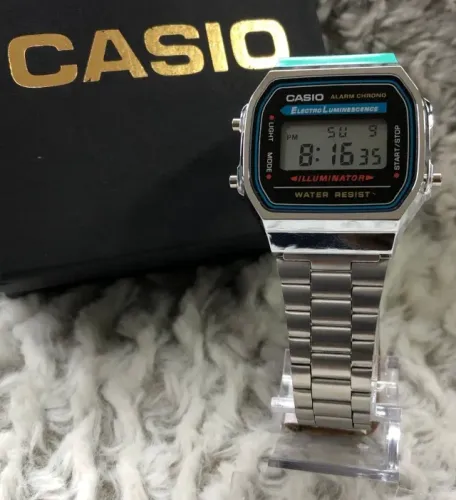 Relógio Casio Vintage A168WA-1 Clássico Visor Digital Unissex (LEIA A DESCRIÇÃO)