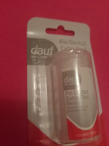 Fio Dental Extra Fino Menta Dauf Oral Care,levando ganha vasinho de flor de plástico 