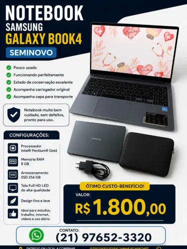 ? NOTEBOOK SAMSUNG GALAXY BOOK4 SEMINOVO