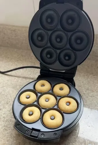 Máquina multifunções de fazer donuts, biscoitos, waffles 
