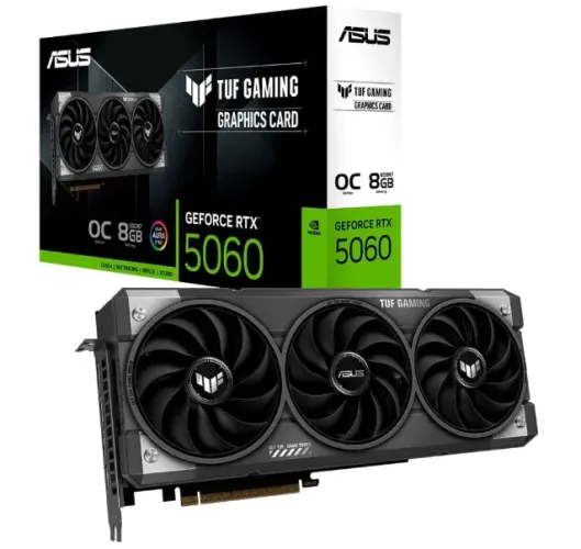 ASUS TUF RTX 5060 8GB NVIDIA 8 GB RTX5060 Placa de Vídeo
