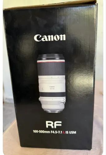 Lente Canon RF 100-500mm F/4-7.1 L IS USM Nova
