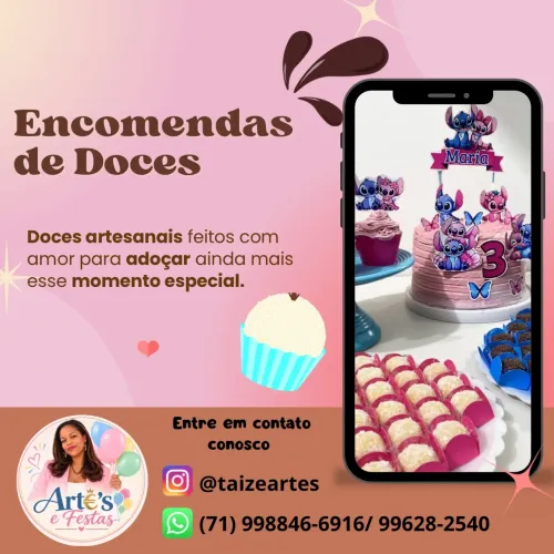 Doces Personalizados por Encomenda