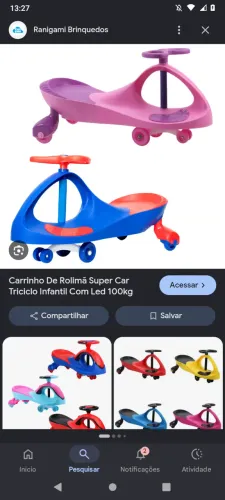 Vendo carro de rolimã infantil 