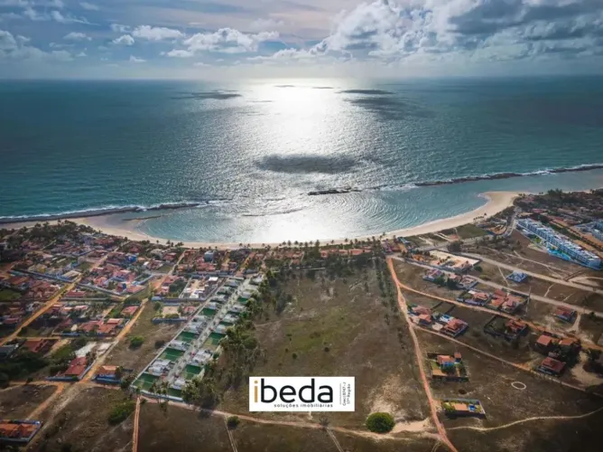 ibeda - Terreno em condomínio Praia de Tabatinga 100metros praia com 220m2 plano