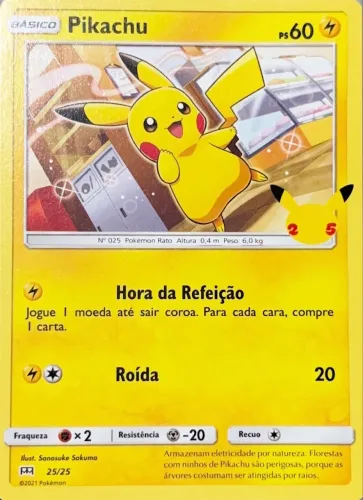CARTA POKÉMON - PIKACHU