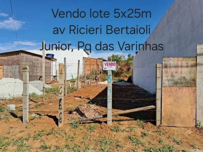 Vendo lote 5x25m no Pq das Varinhas Mogi das Cruzes