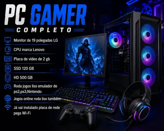 Pc gamer completo perfeito