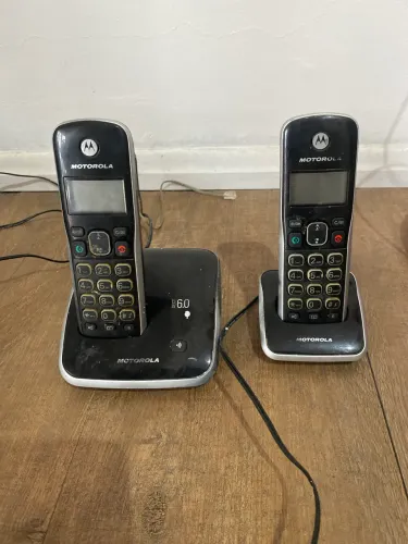 Telefone sem fio com duas bases