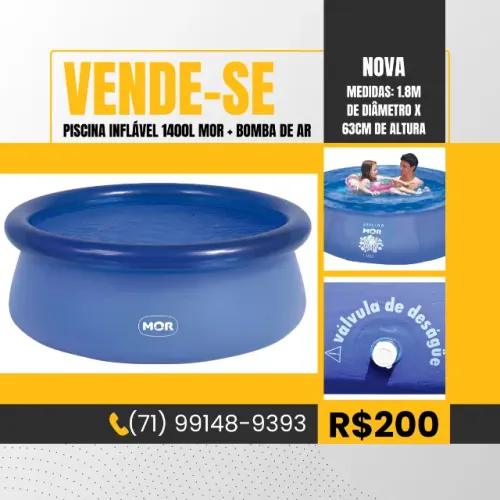 PISCINA 1400L MOR