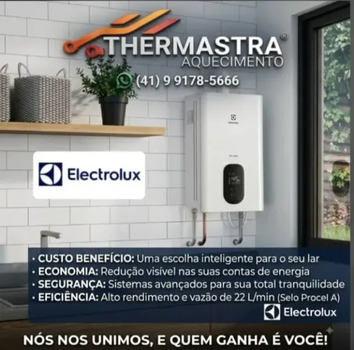 AQUECEDOR A GÁS ELECTROLUX 3 ANOS DE GARANTIA