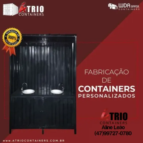 Container banheiro canteiro de obra promoção semana do cliente