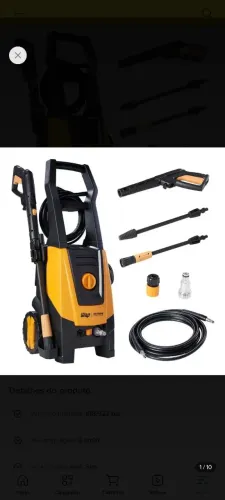 Lavadora de Alta Pressão WAP Extreme Turbo 2800 com Aplicador de Detergente 1900W