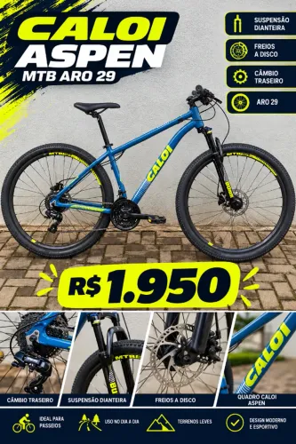 Bicicleta Caloi novinha, na caixa