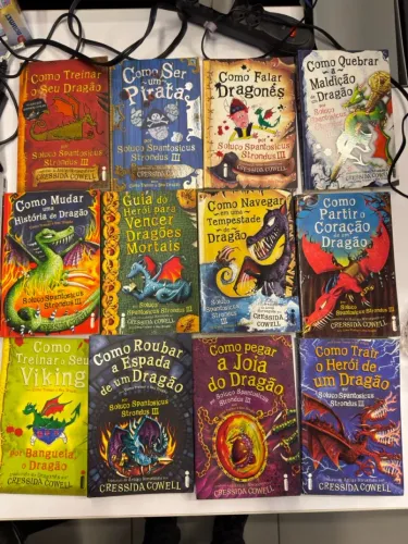 Coleção completa de livros Como treinar o seu dragão (12 lovros