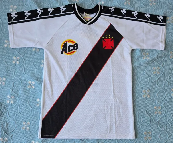 Camisa Vasco da Gama Retrô 1998 Ace #11 Romário Branca