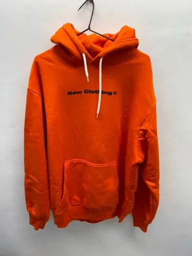 CASACO MOLETOM BAW CLOTHING - TAMANHO GG - LARANJA