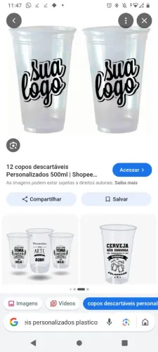Copos personalizados do jeito que você quiser a gravação!
