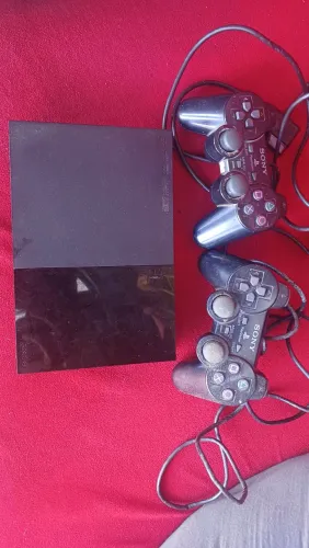 Vendo ps2 desbloqueado com 2 controles e jogos