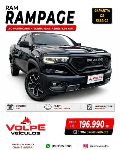 Ram Rampage Rebel Hurr.4 2.0 TB CD 4X4 AUT 2025
