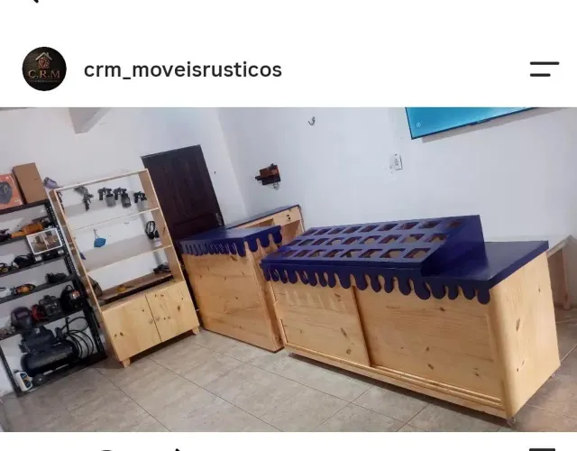 Balcão caixa em L